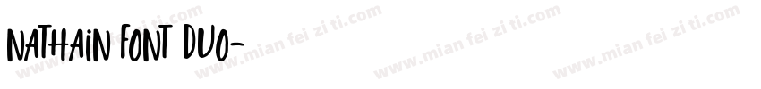 Nathain Font Duo字体转换